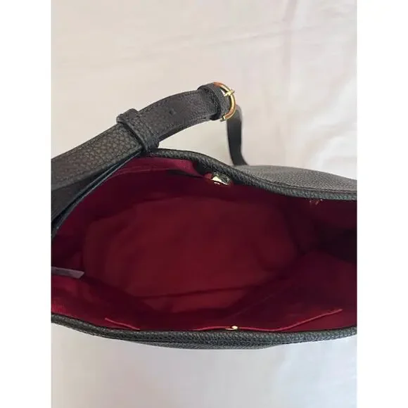 Talbots Hobo Bag Leopard Leather Calf Hair - Picture 6 of 11